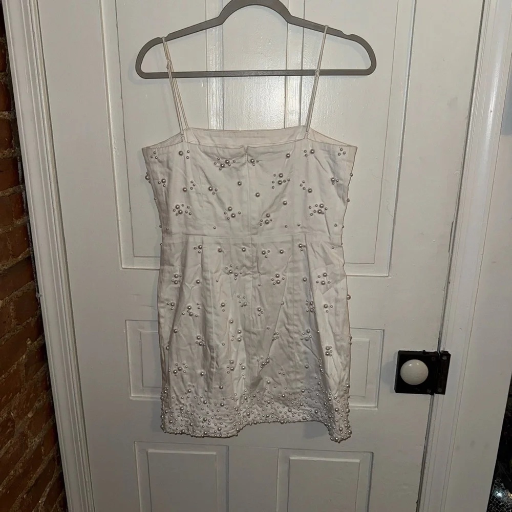 BHLDN White Pearl-Embellished Dress - Picture 4 of 7